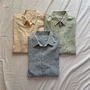 3 pack of vintage short sleeve button up shirts Men’s L/XL